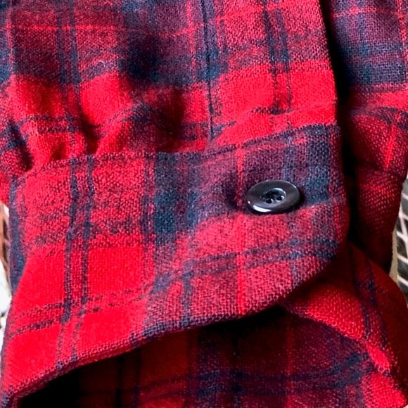 VTG Pendleton 100% Wool Board Shirt(M) Loop Collar - Picture 15 of 15